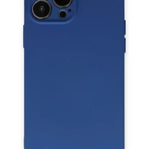 Newface İphone 13 Pro Max Kılıf Nano İçi Kadife Silikon - Lacivert