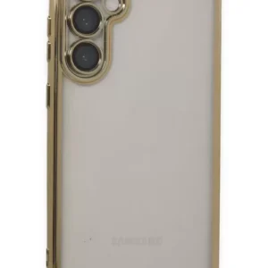Newface Samsung Galaxy S23 Fe Kılıf Razer Lensli Silikon - Gold