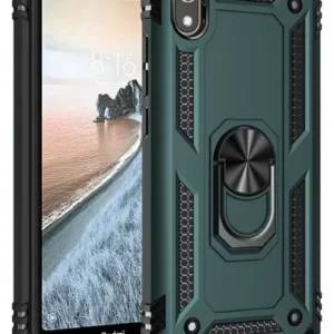 Newface Xiaomi Redmi 7a Kılıf Sofya Yüzüklü Silikon Kapak - Yeşil