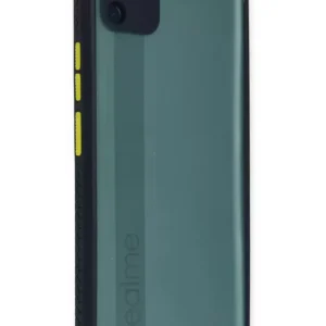 Newface Realme C11 Kılıf Miami Şeffaf Silikon - Lacivert