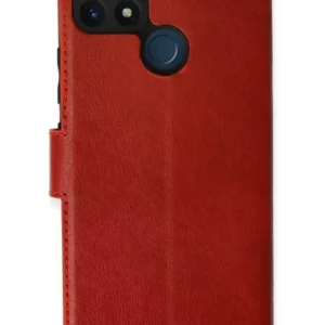 Newface Realme C25 Kılıf Trend S Plus Kapaklı Kılıf - Kırmızı