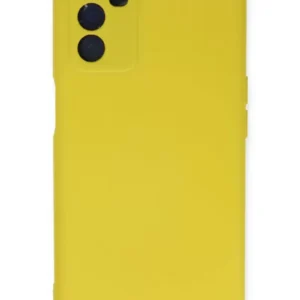 Newface Oppo A16 Kılıf Nano İçi Kadife Silikon - Sarı
