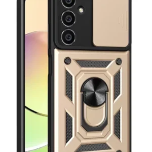 Newface Samsung Galaxy A05 Kılıf Pars Lens Yüzüklü Silikon - Gold