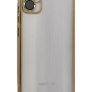 Newface Samsung Galaxy A05 Kılıf Razer Lensli Silikon - Gold