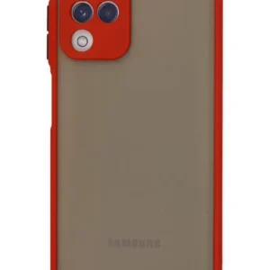 Newface Samsung Galaxy A22 Kılıf Montreal Silikon Kapak - Kırmızı