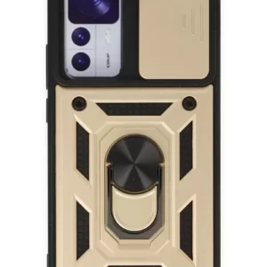 Newface Xiaomi Mi 12t Pro Kılıf Pars Lens Yüzüklü Silikon - Gold