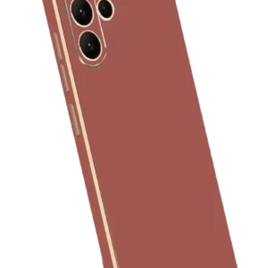 Newface Samsung Galaxy S24 Ultra Kılıf Volet Silikon - Kırmızı