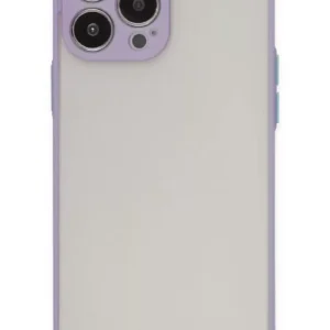 Newface İphone 13 Pro Max Kılıf Montreal Silikon Kapak - Mor
