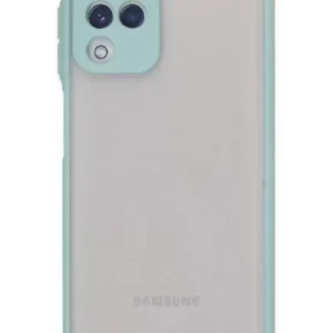 Newface Samsung Galaxy A22 Kılıf Montreal Silikon Kapak - Turkuaz