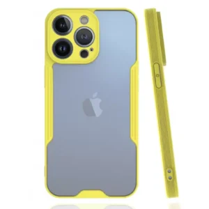 Newface İphone 13 Pro Kılıf Platin Silikon - Sarı