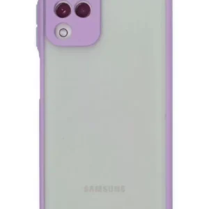 Newface Samsung Galaxy A22 Kılıf Montreal Silikon Kapak - Mor