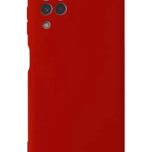 Newface Samsung Galaxy A22 Kılıf Nano İçi Kadife Silikon - Kırmızı