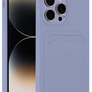 Newface İphone 13 Pro Kılıf Kelvin Kartvizitli Silikon - Lila