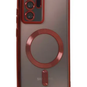 Newface Samsung Galaxy Note 20 Ultra Kılıf Kross Magneticsafe Kapak - Kırmızı