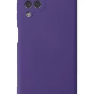 Newface Samsung Galaxy A22 Kılıf Nano İçi Kadife Silikon - Mor