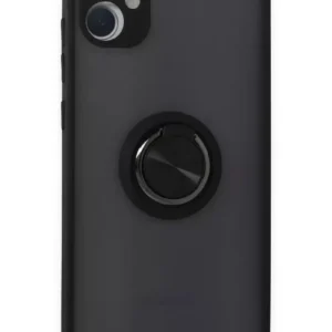 Newface Samsung Galaxy A05 Kılıf Montreal Yüzüklü Silikon Kapak - Siyah