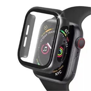 Newface Apple Watch 38mm Camlı Kasa Ekran Koruyucu - Siyah