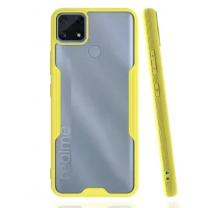 Newface Realme C25 Kılıf Platin Silikon - Sarı
