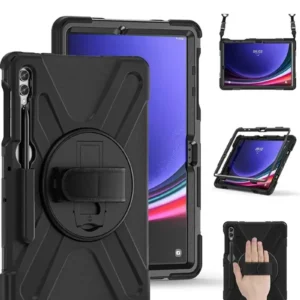 Newface Samsung Galaxy X610 Tab S9 Fe Plus 12.4 Kılıf Amazing Tablet Kapak - Siyah