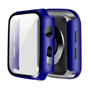 Newface Apple Watch 38mm Camlı Kasa Ekran Koruyucu - Lacivert