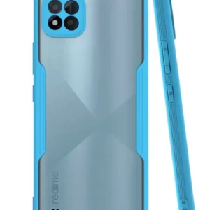 Newface Realme C11 2021 Kılıf Platin Silikon - Mavi