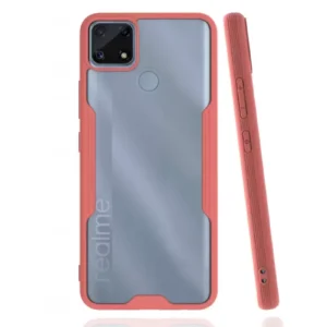 Newface Realme C25 Kılıf Platin Silikon - Pembe