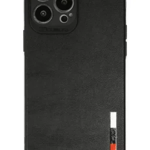 Newface İphone 13 Pro Max Kılıf Loop Deri Silikon - Siyah