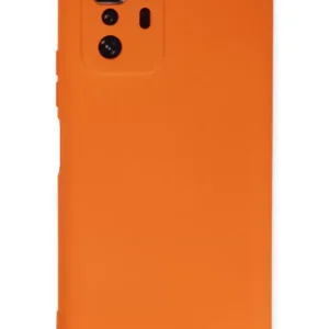 Newface Xiaomi Poco X3 Gt Kılıf Nano İçi Kadife Silikon - Turuncu