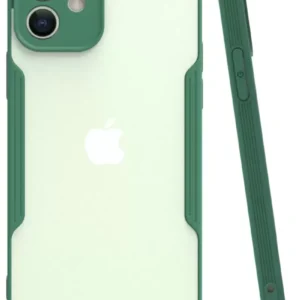 Newface İphone 12 Kılıf Platin Silikon - Yeşil