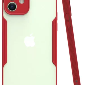 Newface İphone 12 Kılıf Platin Silikon - Kırmızı