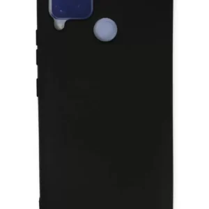 Newface Realme C15 Kılıf Nano İçi Kadife Silikon - Siyah