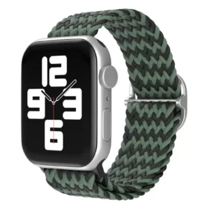 Newface Apple Watch 38mm Star Kordon - Zigzag Yeşil-siyah