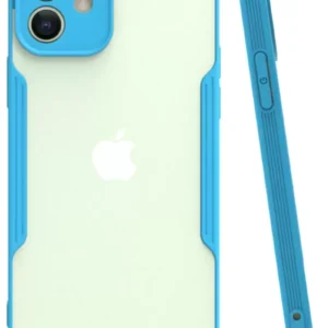 Newface İphone 12 Kılıf Platin Silikon - Mavi