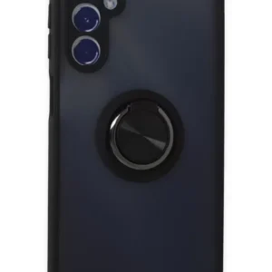 Newface Samsung Galaxy M34 5g Kılıf Montreal Yüzüklü Silikon Kapak - Siyah