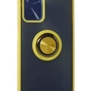 Newface Oppo A16 Kılıf Montreal Yüzüklü Silikon Kapak - Sarı