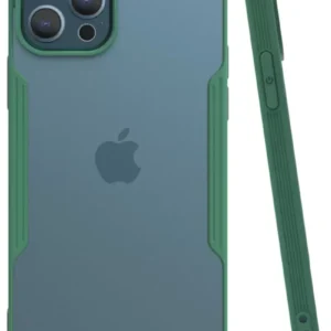 Newface İphone 12 Pro Max Kılıf Platin Silikon - Yeşil