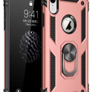 Newface İphone Xr Kılıf Sofya Yüzüklü Silikon Kapak - Rose