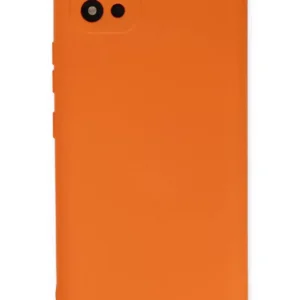 Newface Realme C11 2021 Kılıf Nano İçi Kadife Silikon - Turuncu