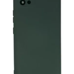 Newface Realme C11 2021 Kılıf Nano İçi Kadife Silikon - Koyu Yeşil