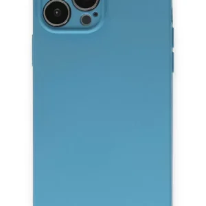 Newface İphone 13 Pro Kılıf Nano İçi Kadife Silikon - Mavi