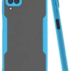 Newface Samsung Galaxy A22 Kılıf Platin Silikon - Mavi