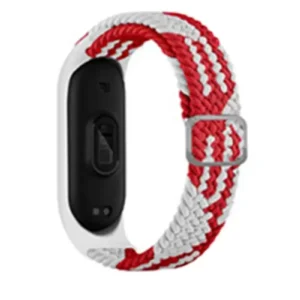 Newface Xiaomi Mi Band 6 Star Kordon - Beyaz-kırmızı