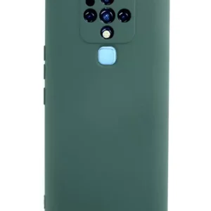 Newface Tecno Camon 16 Kılıf Nano İçi Kadife Silikon - Koyu Yeşil