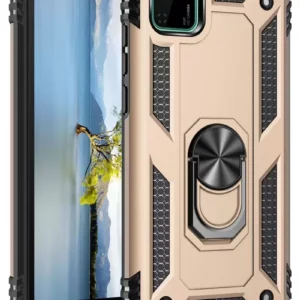 Newface Huawei Y5p Kılıf Sofya Yüzüklü Silikon Kapak - Gold