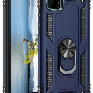 Newface Huawei Y5p Kılıf Sofya Yüzüklü Silikon Kapak - Lacivert