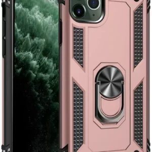 Newface İphone 11 Pro Kılıf Sofya Yüzüklü Silikon Kapak - Rose