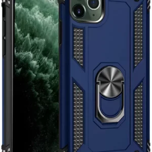 Newface İphone 11 Pro Kılıf Sofya Yüzüklü Silikon Kapak - Lacivert