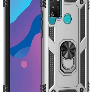 Newface Huawei Y6p Kılıf Sofya Yüzüklü Silikon Kapak - Gümüş