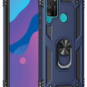 Newface Huawei Y6p Kılıf Sofya Yüzüklü Silikon Kapak - Lacivert