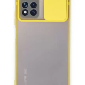 Newface Xiaomi Redmi Note 11t Kılıf Palm Buzlu Kamera Sürgülü Silikon - Sarı